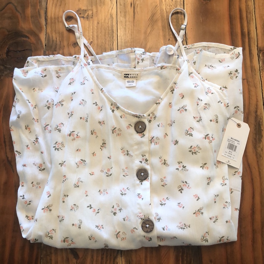 NWT Billabong Sweet For Ya Floral Dress Medium
